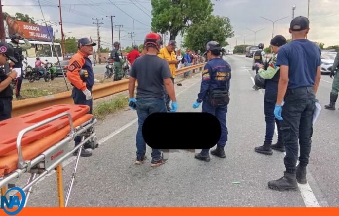 Septuagenario muere arrollado Tocuyito