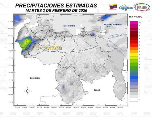 Clima en Venezuela 3 de febrero-2-2
