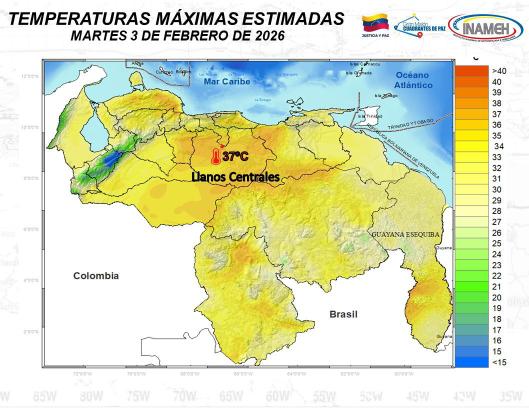 Clima en Venezuela 3 de febrero-3-3