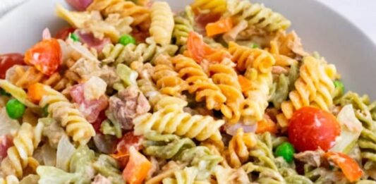 ensalada de atún con pasta