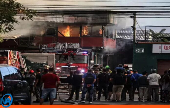 incendio fábrica de telas Chile