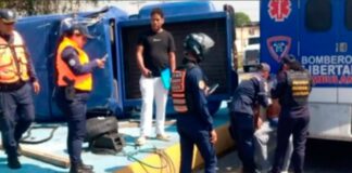 Accidente en la Autopista Sur