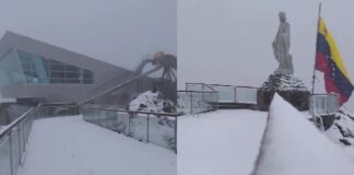 Primera nevada Semana Santa cubre Pico Espejo