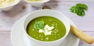 Crema de espinacas