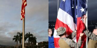 Estados Unidos bandera Caracas
