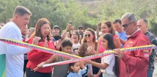 Inauguración de cancha Pueblos Heroicos