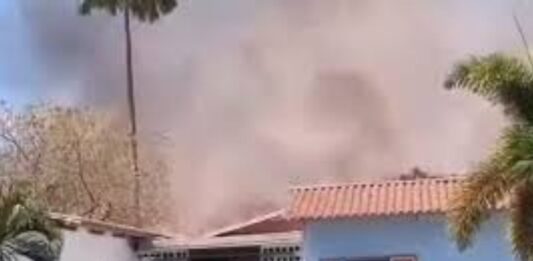 Incendio forestal Escuela Técnica Alfredo Pietri en San Joaquín