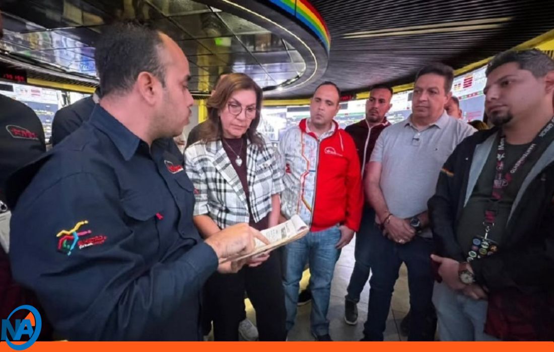 Jacqueline Faría inspecciona Metro de Caracas 1-1