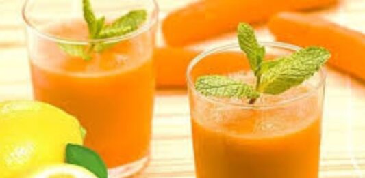 Jugo de zanahoria y limón