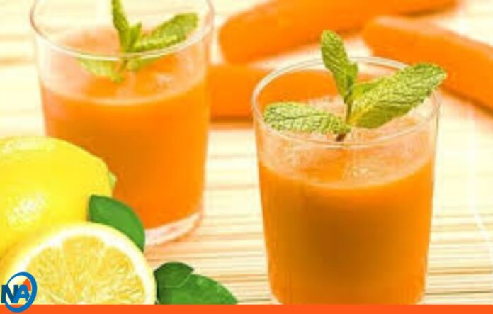 Jugo de zanahoria y limón