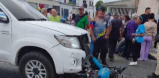 accidente avenida piar Guacara
