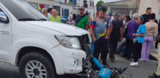 accidente avenida piar Guacara