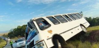 choque autobús Bolívar