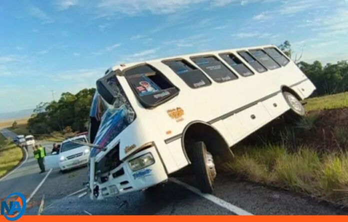 choque autobús Bolívar