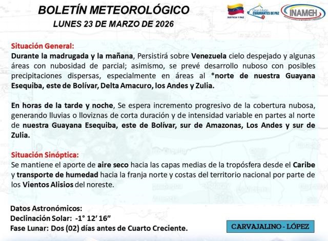 Alerta meteorológica en Venezuela1-3