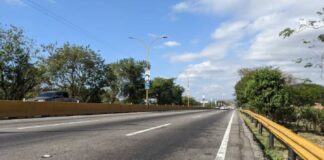 derrape moto Autopista Sur de Valencia