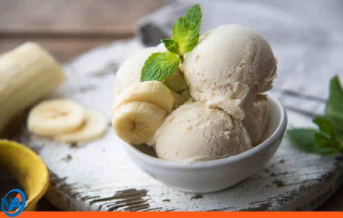 helado de cambur cremoso