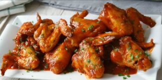 Alitas de pollo agridulces