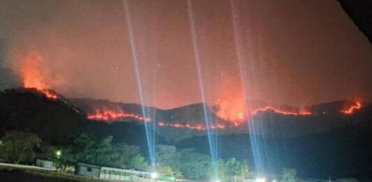incendio forestal Parque Nacional Henri Pittier