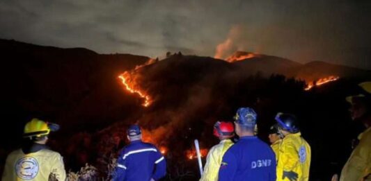incendio vegetación Caricuao