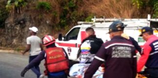 vuelco carretera Ricaurte