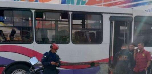 Accidente en Maripérez transporte público