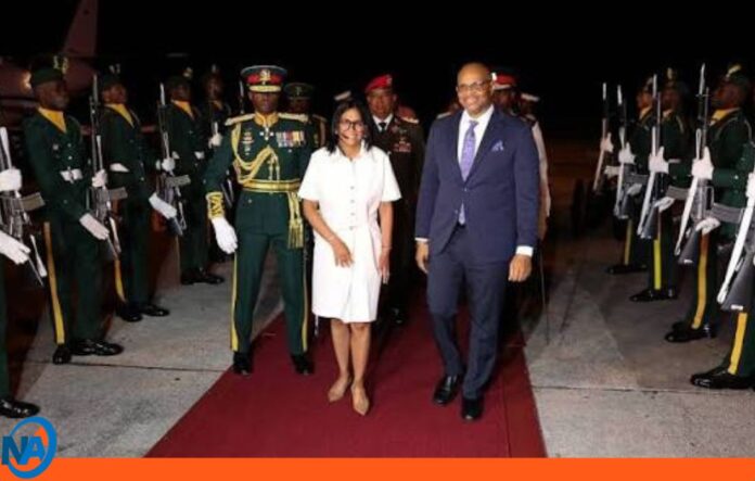 Delcy Rodríguez arribó a Barbados Delcy Rodríguez arribó a Barbados