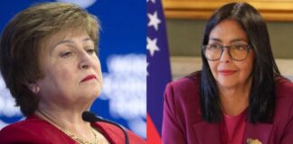 FMI Delcy Rodríguez reunión