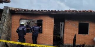 Hombre incendia vivienda y su mujer en Guarenas