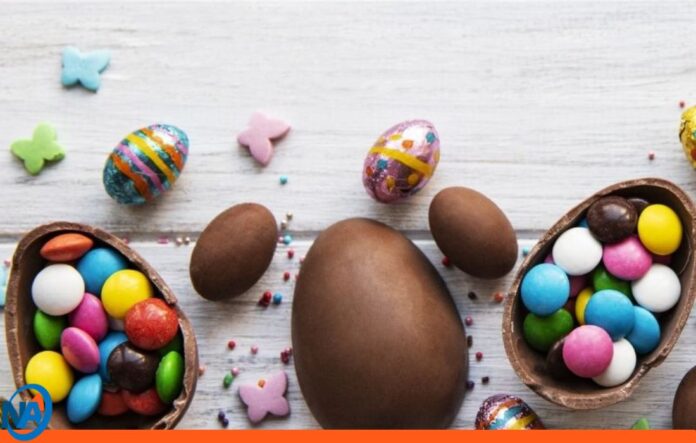 Huevos de chocolate en Pascua Huevos de chocolate en Pascua