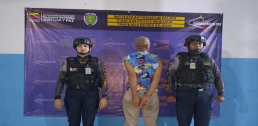 Jesús Argenis Escalona detenido en Tinaquillo