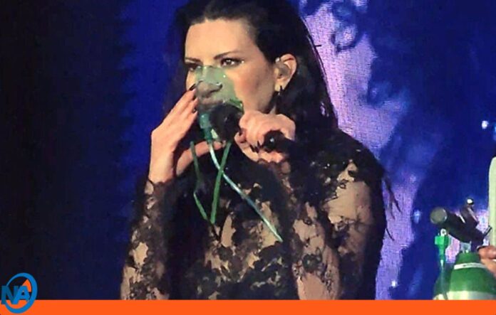 Laura Pausini recibe oxígeno pleno concierto Laura Pausini recibe oxígeno pleno concierto