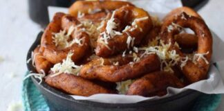Mandocas con plátano y queso