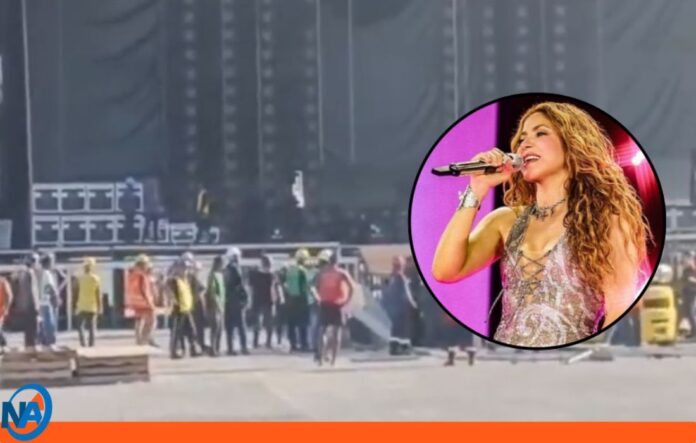 Muere trabajador concierto de Shakira (1) Muere trabajador concierto de Shakira