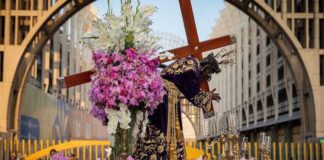 Nazareno de San Pablo en su procesión