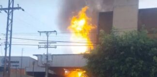 incendio galpón Valencia