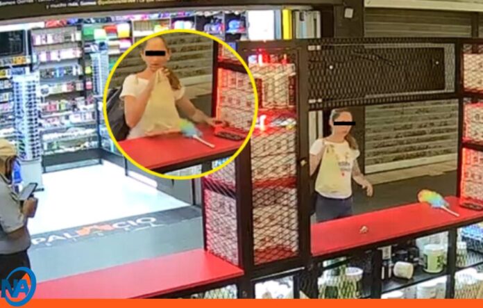 mujer hurtando centro comercial Maracaibo
