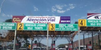 nuevas tarifas peajes Carabobo
