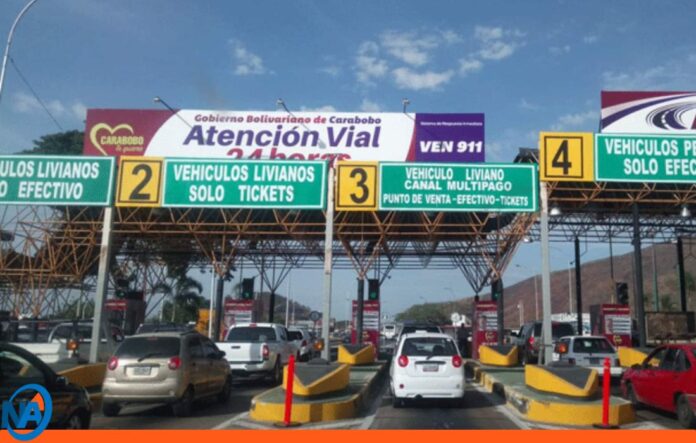 nuevas tarifas peajes Carabobo