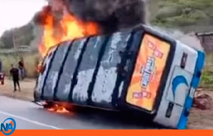 volcamiento buseta Autopista Cacique Guaicaipuro volcamiento buseta Autopista Cacique Guaicaipuro