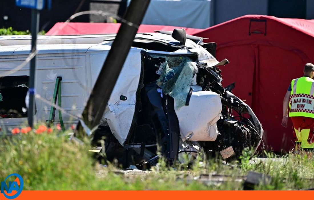 Accidente tren Bélgica y minibús escolar 1-1