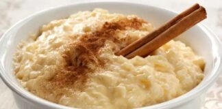 Arroz con leche cremoso