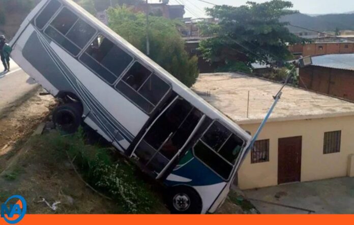 Autobús sin frenos Anzoátegui Autobús sin frenos Anzoátegui