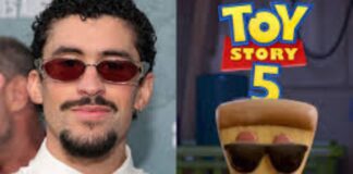 Bad Bunny "Pizza con lentes de sol" Toy Story 5