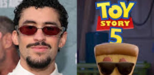 Bad Bunny "Pizza con lentes de sol" Toy Story 5