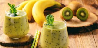 Batido de kiwi y cambur