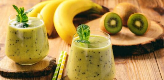 Batido de kiwi y cambur