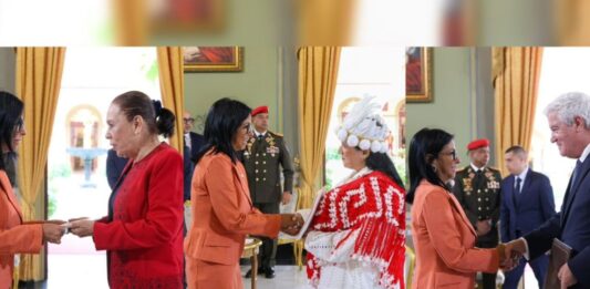 Delcy Rodríguez cartas credenciales embajadores