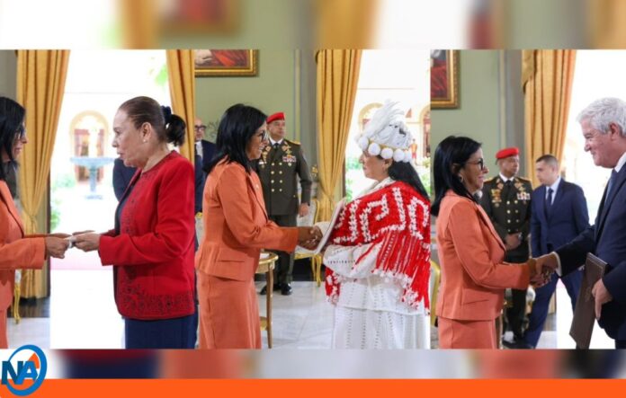 Delcy Rodríguez cartas credenciales embajadores Delcy Rodríguez cartas credenciales embajadores