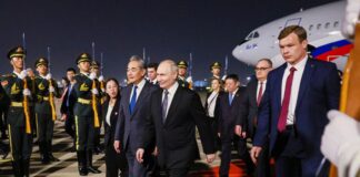 Presidente Vladímir Putin aterriza en China